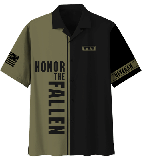 Veteran Shirt, Honor The Fallen Hawaiian Shirt