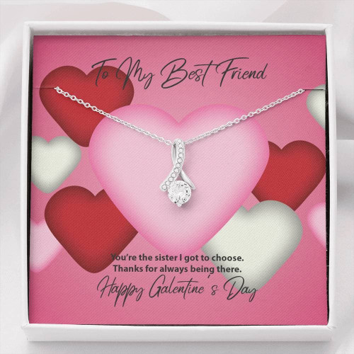 To My Best Friend Galentine's Day Alluring Beauty Necklace