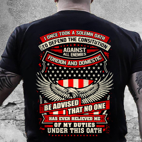 I Once Took A Solemn Oath To Defend The Constitution Eagle T-Shirt