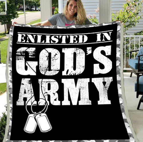 Army Blanket, Enlisted In God's Army Blanket ATM-AMBL10