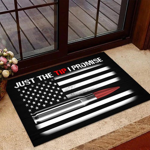 Veteran Welcome Rug Veteran Doormat Just The Tip I Promise American Flag Doormat