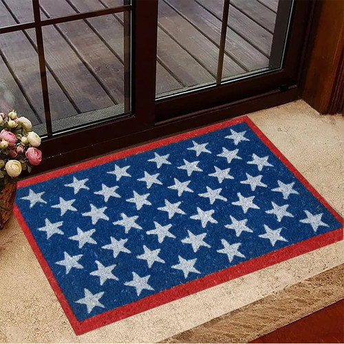 Patriotic Doormat, American Flag Welcome Mat, Practical Housewarming Gifts, Home Decor, Veteran's Day Gift