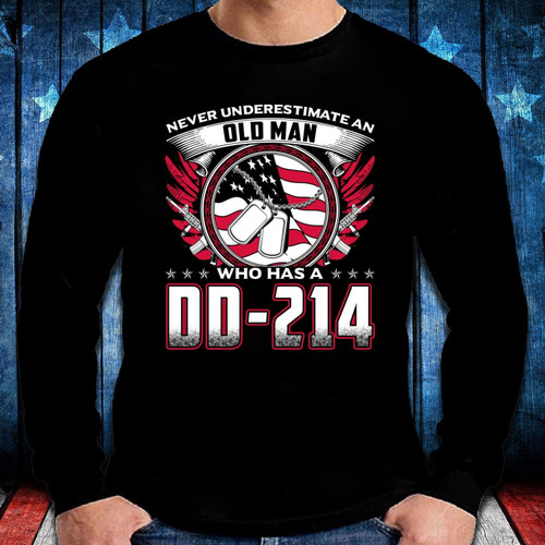 Old Man Who Has DD-214 Long Sleeve - ATMTEE