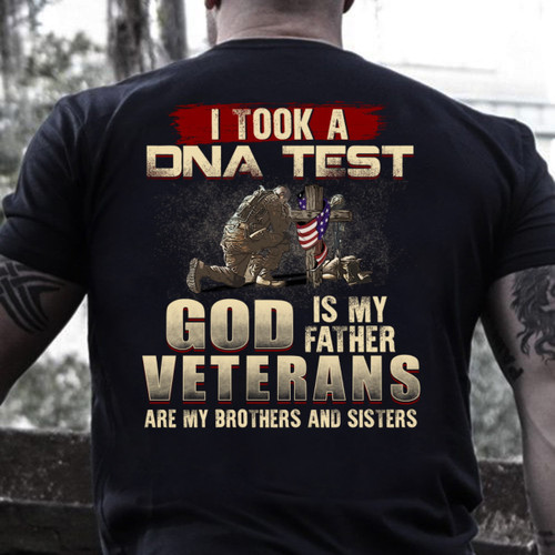 I Took A DNA Test God Is My Father Veterans Are My Brothers and Sisters Premium T-Shirt