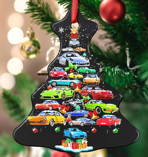 Porsche 911 Christmas Tree Ornament Hanging Christmas Ornaments Gifts For Porsche Lovers