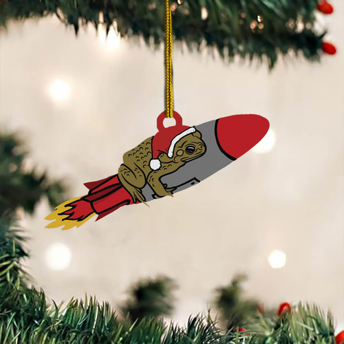 Missile Toad Christmas Ornament 2022 Hanging Tree Decor, 2D Flat Ornament