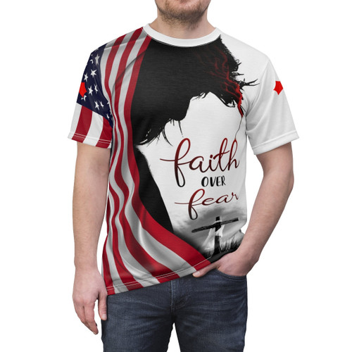 Jesus Shirt, Christian Faith Over Fear All Over Printed Shirts