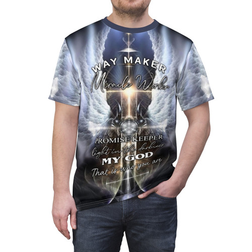 Jesus Christ 3D Shirt, Way Maker Miracle Worker, Promise Keeper All Over Printed Shirts