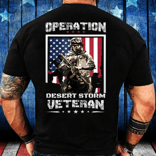 Veteran Shirt Operation Desert Storm Tees Men USA Gift T-Shirt