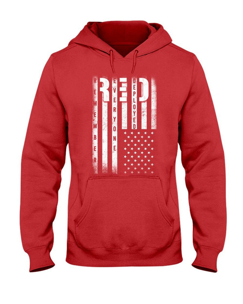 Red Friday Flag Remember Everyone Deployed T-shirt