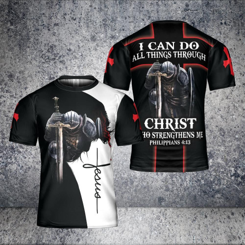 Jesus Shirt, Jesus Christ, I Can Do All Things Through Christ All Over Printed Shirts