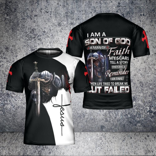 I Am A Son Of God A Man Of Faith All Over Printed Shirts