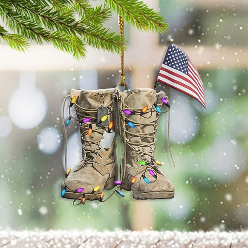 Christmas Veteran Boots  XR1011002CL Ornaments