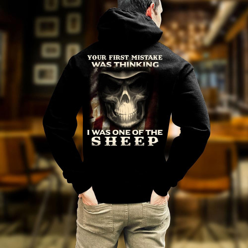 Veteran Sweatshirt, Your First Mistake Was Thinking I Was One Of The Sheep Veteran Hoodie