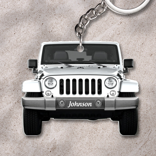 Jeep Keychain - Best Gift For Jp Lovers, Jeep Personalized Acrylic Keychain
