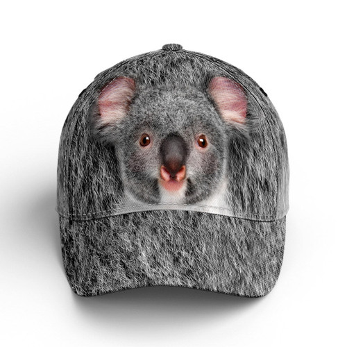Koala Head And Body 3D Baseball Cap Funny Classic Hat - Unisex Sports Adjustable Cap - Gift For Men And Women