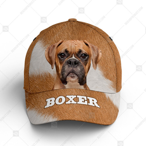 Boxer Dog Lover Baseball Cap Fur Texture Baseball Cap Classic Hat - Unisex Sports Adjustable Cap