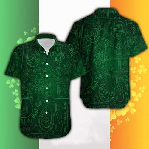 Find Hawaiian Aloha Shirts St Patricks Day Irish Pattern 402Dh