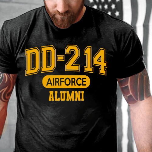 DD-214 Air Force Alumni USAF Veterans MN2403Y T-Shirt