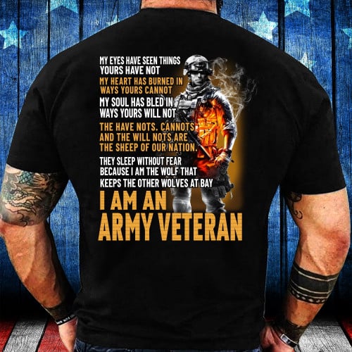 Veteran Shirt I Am An Army Veteran T-Shirt
