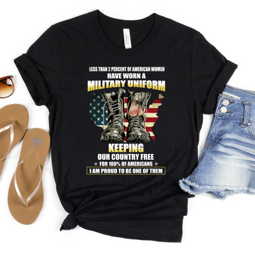 Female Veteran, American Women Have Worn A Military Uniform Unisex T-Shirt KM3105