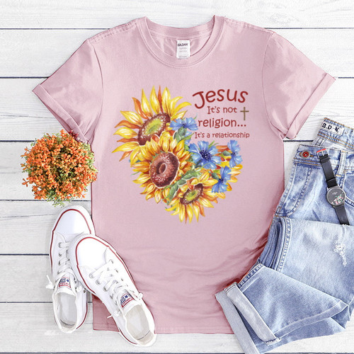 Jesus It's Not Religion It's A Relationship T-Shirt, Christian Shirt TV18523