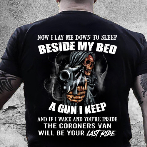 Now I Lay Me Down To Sleep Gun T-shirt Gun Shirt for Men NV27723