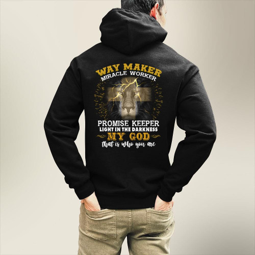 Way Maker Miracle Worker Promise Keeper Light In The Darkness My God Christian Hoodie
