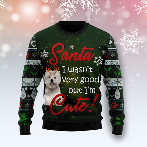 West Highland White Terrier I'm Cute Ugly Christmas Sweater