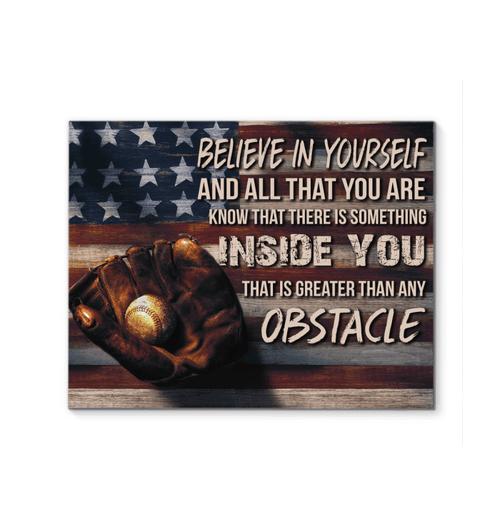 Baseball Believe In Yourself Special Matte Canvas Gift