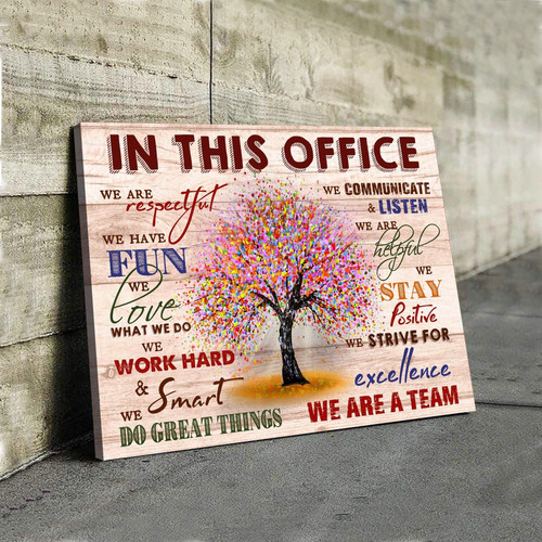 In This Office We Are A Team Matte Canvas Gift For Co-worker