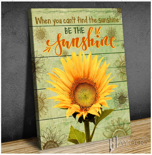 Sunflower - Matte Canvas - Be The Sunshine