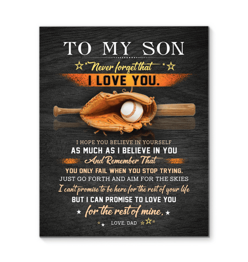 Special Matte Canvas Gift For Son Believe In Yourself
