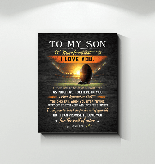 Football I Believe In You Special Matte Canvas Gift For Son