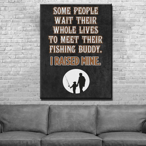 Fishing Buddy Father's Day Gift Matte Canvas