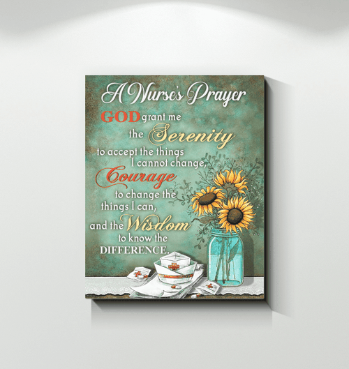 God Grant Me The Serenity Special Matte Canvas Gift For Nurse's Prayer