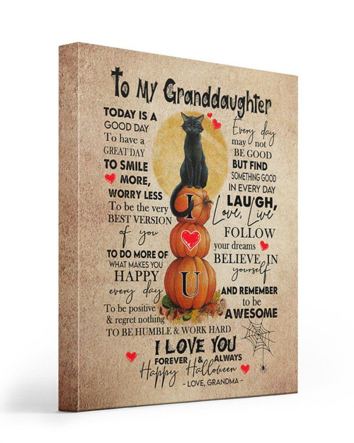 Halloween Grandma To Granddaughter Find Something Good In Every Day Matte Canvas Matte Canvas