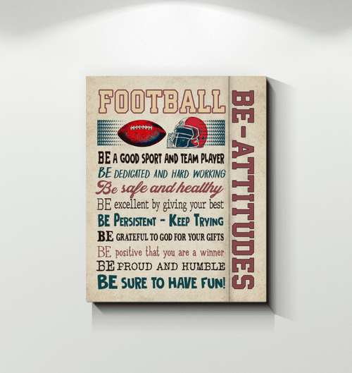 Football Be Attitudes Unique Matte Canvas Gift