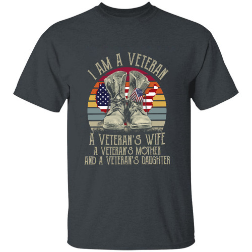 Woman Veteran A Veteran A Wife A Mother And Daughter Unisex Printed 2D T-Shirt