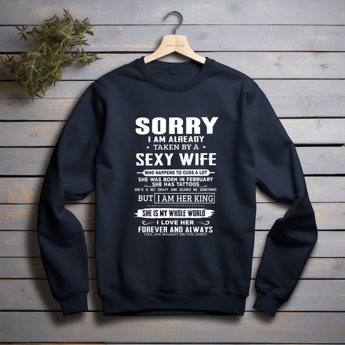 Gift For Husband Taken By A Sexy Wife Who Was Born In February Printed 2D Sweatshirt
