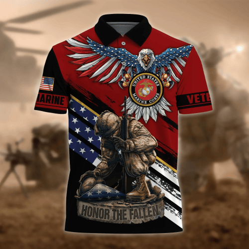 Premium US Marine Veteran Polo Shirt PVC04030403