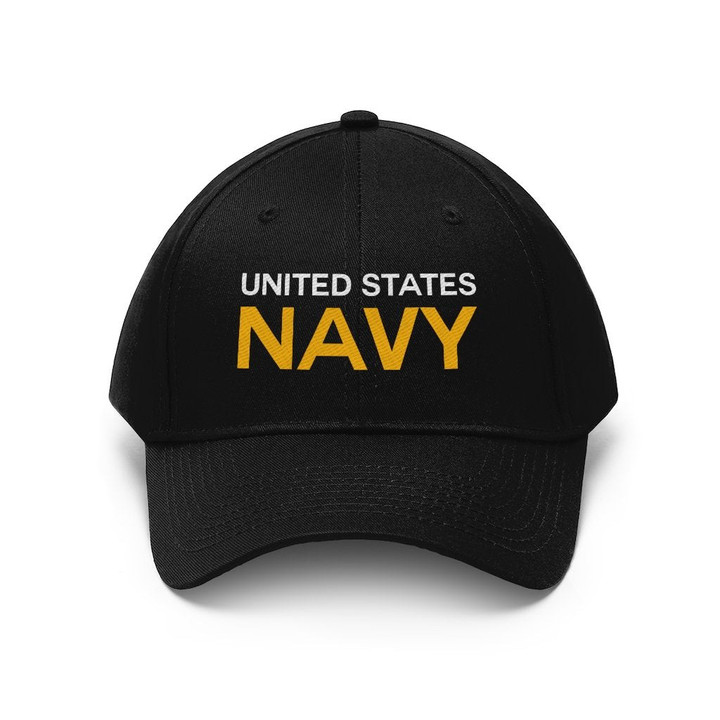 Veteran Hat, Veteran Cap, US Navy Veteran, Navy Veteran Unisex Twill Hat - ATMTEE