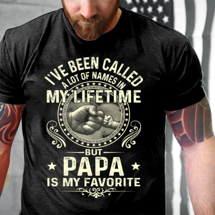 Veteran Shirt, I've Been Called A Lot Of Names In My Life Time But Papa Is My Favorite T-Shirt - ATMTEE