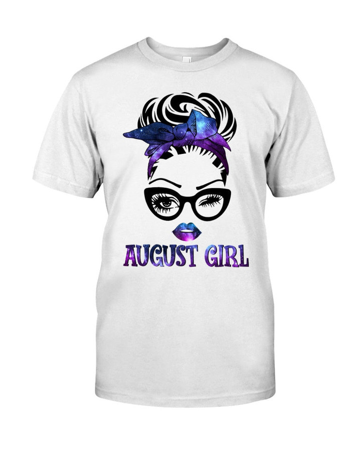 Birthday Shirt, Birthday Girl Shirt, Birthday Shirts For Women, August Girl Galaxy T-Shirt KM0607 - ATMTEE