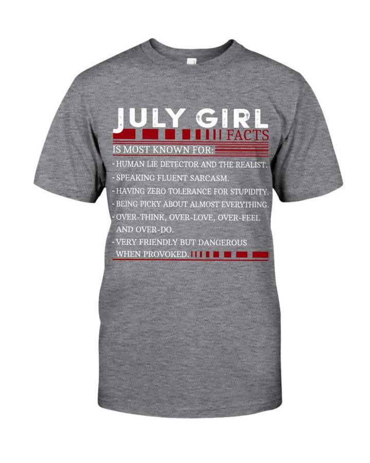 Birthday Shirt, Birthday Girl Shirt, Birthday Shirts For Women, July Girl Fact T-Shirt KM0607 - ATMTEE
