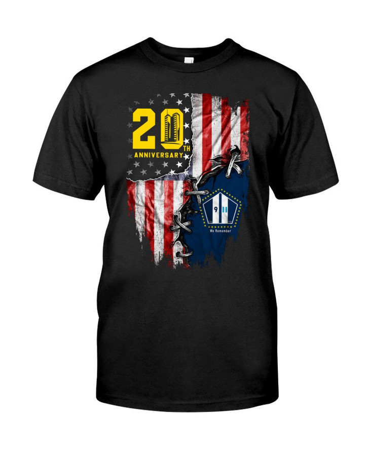 Patriots Day Shirt, 11th Of September Shirt, Patriot Day Never Forget American Flag 20th Anniversary T-Shirt - ATMTEE