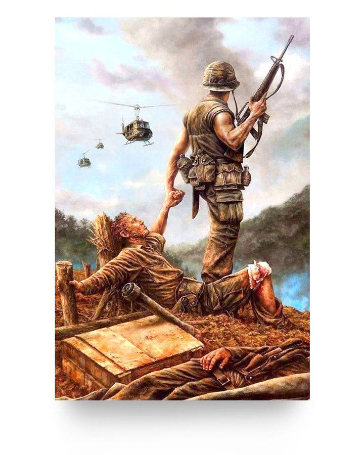 Vietnam Veteran, Gift For Vietnam Veteran Vertical Poster - ATMTEE