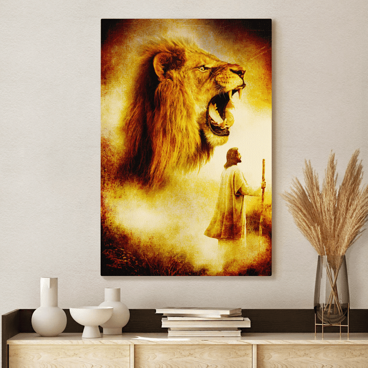 Jesus Canvas Paiting, Lion Wall Art, Lanscape Canvas