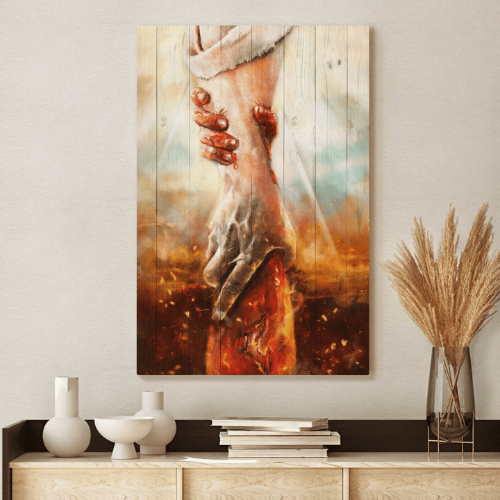 The Hand Of God Canvas, Jesus Canvas, Christian Wall Art