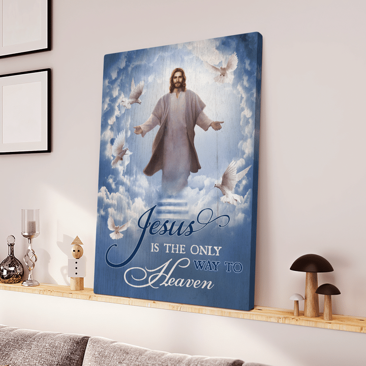 Jesus Painting, Into The Hand Of Jesus, Jesus Is The Only Way To Heaven - Jesus Portrait Canvas Prints, Christian Wall Art